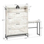 Meuble à chaussures, meuble à chaussures d'entrée, meuble de rangement pour balcon, étagère à chaussures grande capacité, blanc