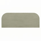 Console étroite à angle incurvé (gris)