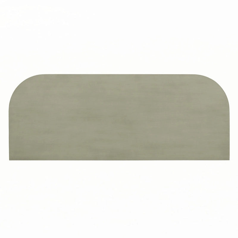Console étroite à angle incurvé (gris)