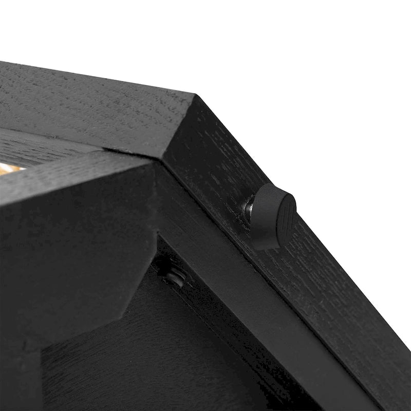 Console étroite avec étagère ouverte, motif flèche, en rotin, pour entrée, salon ou couloir.