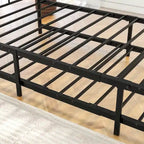 Lit de repos gigogne en métal de style moderne, taille double, pour chambre d'enfant ou d'invité