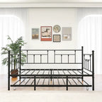 Lit de repos gigogne en métal de style moderne, taille double, pour chambre d'enfant ou d'invité