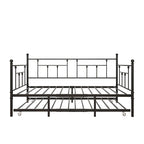 Lit de repos gigogne en métal de style moderne, taille double, pour chambre d'enfant ou d'invité