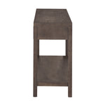 Table console à rayures classiques 51,3 en MDF – Placage frêne et pieds en bois de sapin avec 2 tiroirs
