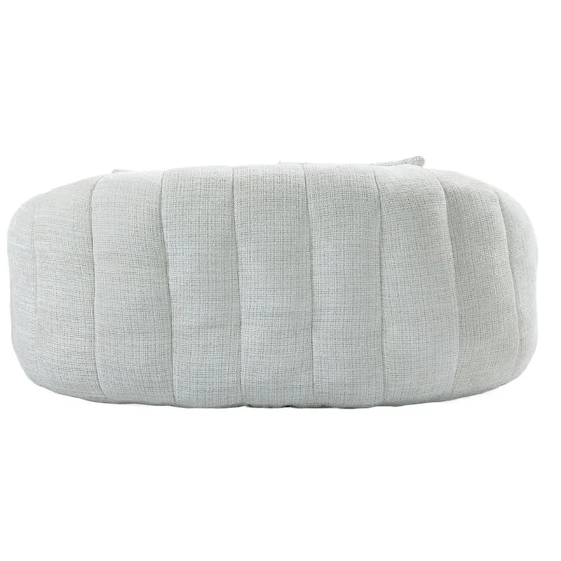 Chaise longue beige en chenille à dossier haut 59,05