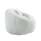 Chaise longue beige en chenille à dossier haut 59,05