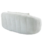Chaise longue beige en chenille à dossier haut 59,05