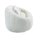 Chaise longue beige en chenille à dossier haut 59,05