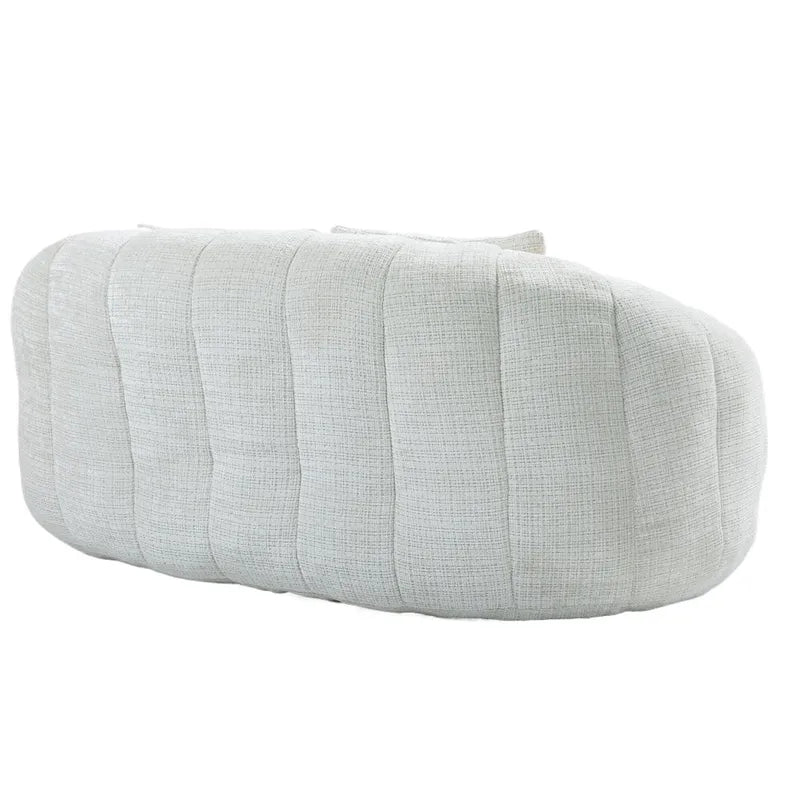 Chaise longue beige en chenille à dossier haut 59,05