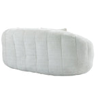 Chaise longue beige en chenille à dossier haut 59,05