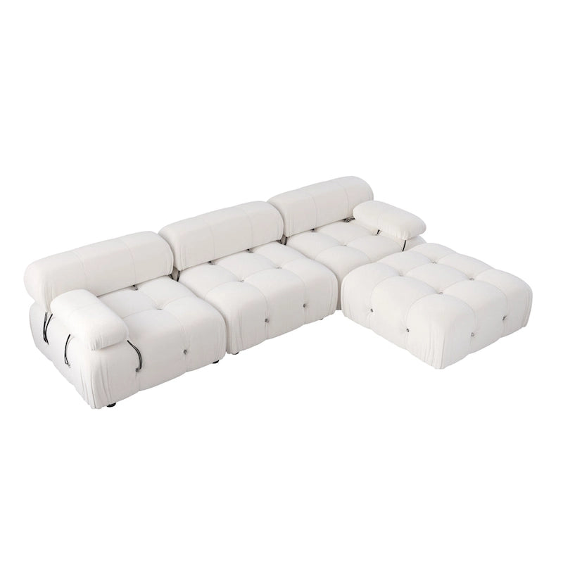 Canapé d'angle moderne en velours, canapé doux