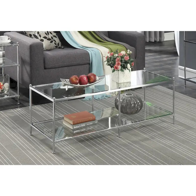  2 Tier Glass Coffee Table