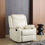 Fauteuil inclinable à bascule en similicuir rembourré et confortable