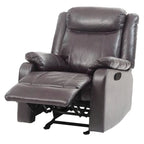 Fauteuil inclinable à bascule en similicuir rembourré et confortable