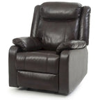 Fauteuil inclinable à bascule en similicuir rembourré et confortable