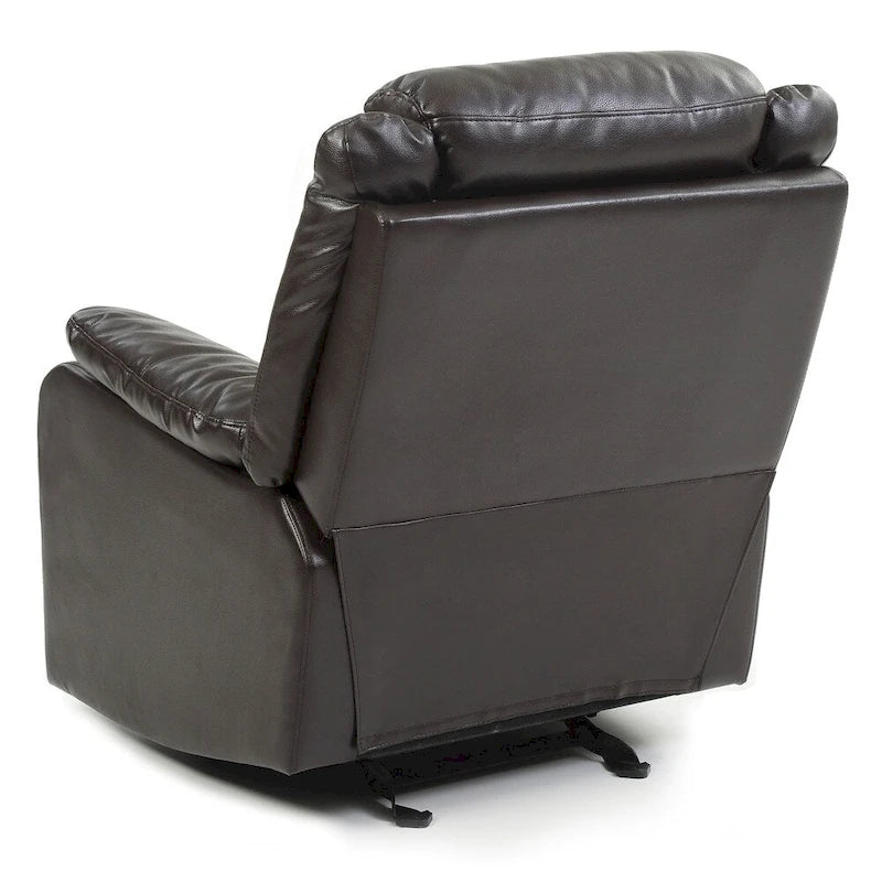 Fauteuil inclinable à bascule en similicuir rembourré et confortable