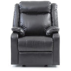 Fauteuil inclinable à bascule en similicuir rembourré et confortable