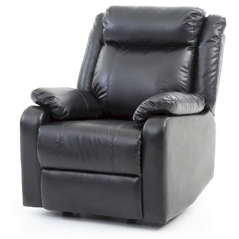 Fauteuil inclinable à bascule en similicuir rembourré et confortable