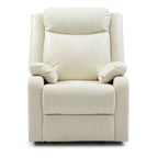 Fauteuil inclinable à bascule en similicuir rembourré et confortable