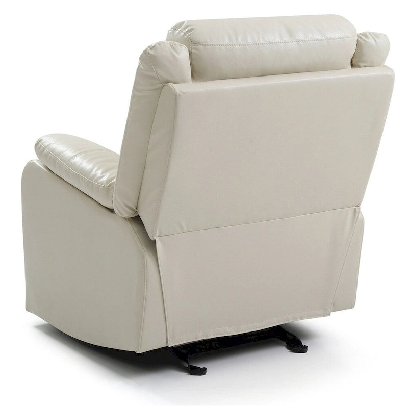 Fauteuil inclinable à bascule en similicuir rembourré et confortable