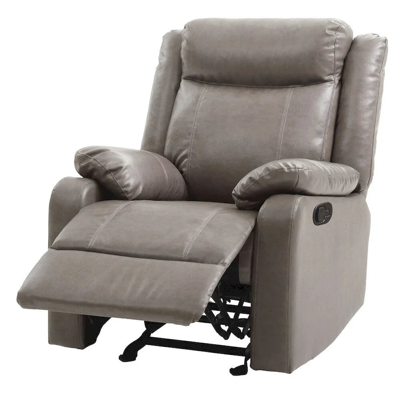 Fauteuil inclinable à bascule en similicuir rembourré et confortable