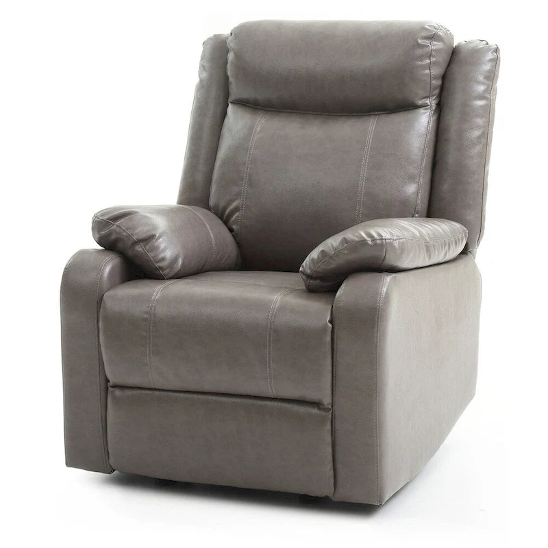 Fauteuil inclinable à bascule en similicuir rembourré et confortable