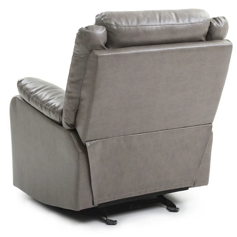 Fauteuil inclinable à bascule en similicuir rembourré et confortable
