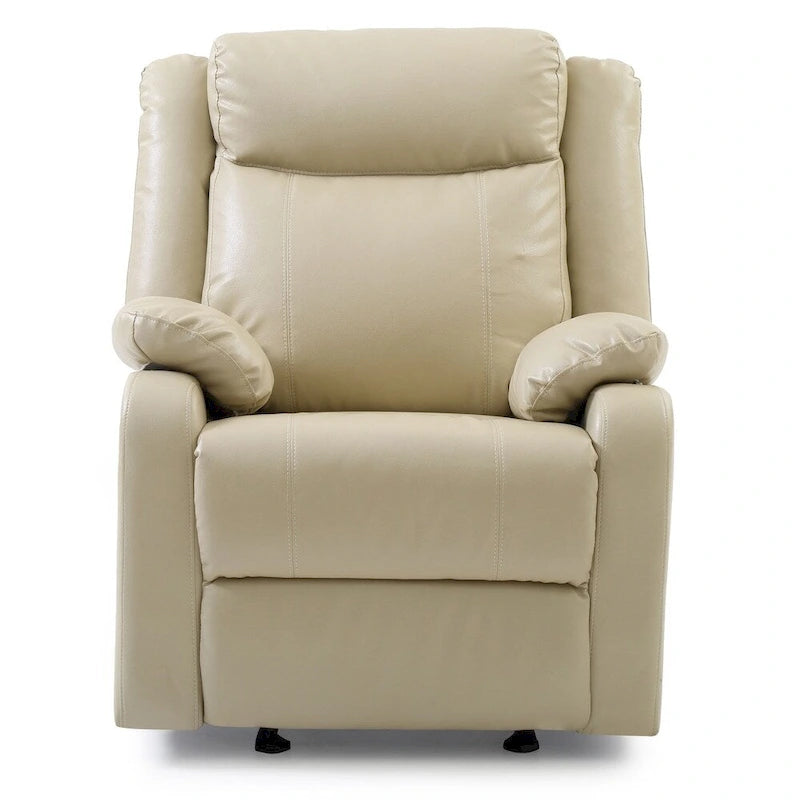 Fauteuil inclinable à bascule en similicuir rembourré et confortable