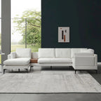 Canapé modulable réversible en U avec table d'appoint en bois et design réversible