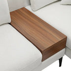 Canapé modulable réversible en U avec table d'appoint en bois et design réversible