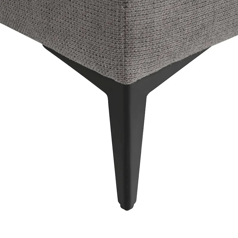 Canapé modulable réversible en U avec table d'appoint en bois et design réversible