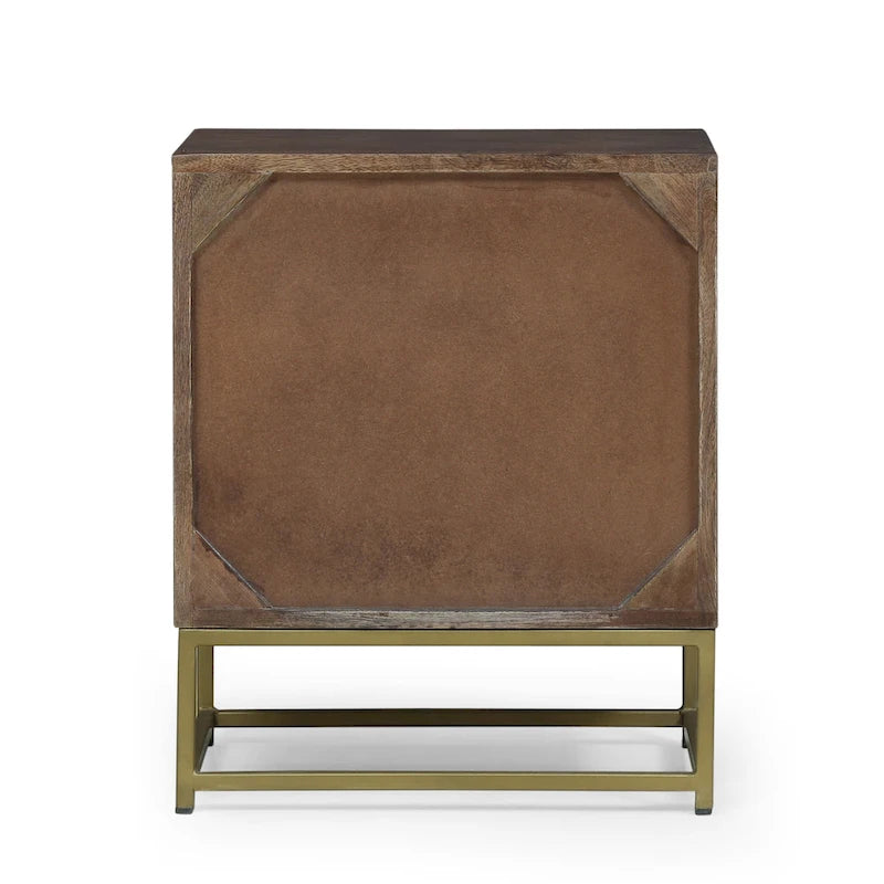 Table de chevet contemporaine en bois au design moderne