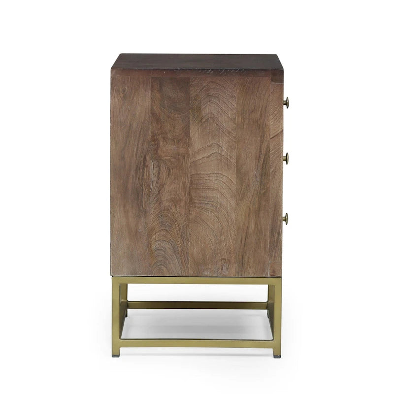 Table de chevet contemporaine en bois au design moderne