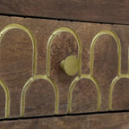 Table de chevet contemporaine en bois au design moderne