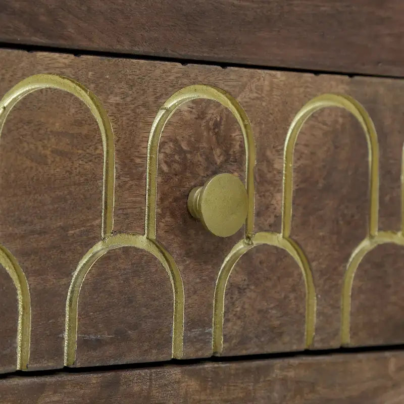 Table de chevet contemporaine en bois au design moderne