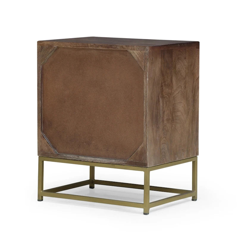 Table de chevet contemporaine en bois au design moderne