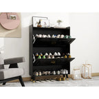Meuble à chaussures 45H, Boîtes de rangement pour chaussures, Rangement à chaussures d'entrée 2 tiroirs