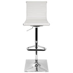 Tabouret de bar réglable contemporain en similicuir