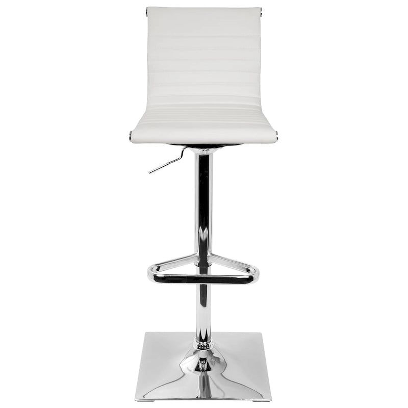 Tabouret de bar réglable contemporain en similicuir