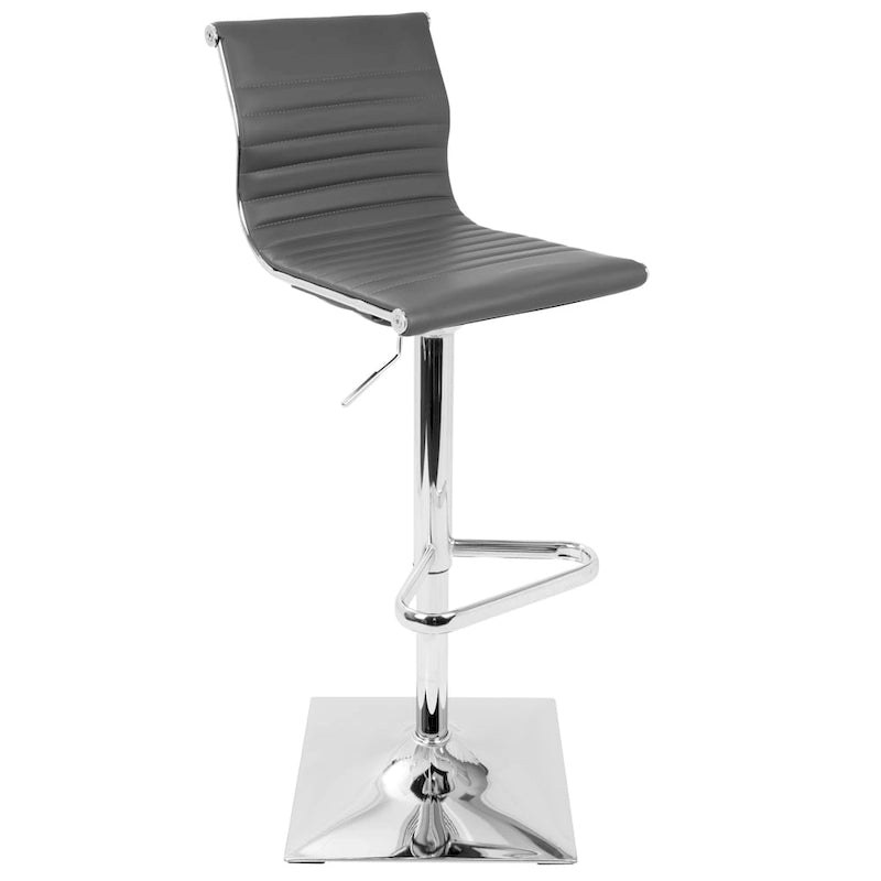 Tabouret de bar réglable contemporain en similicuir