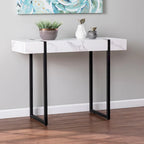  Modern Faux Marble Console Table