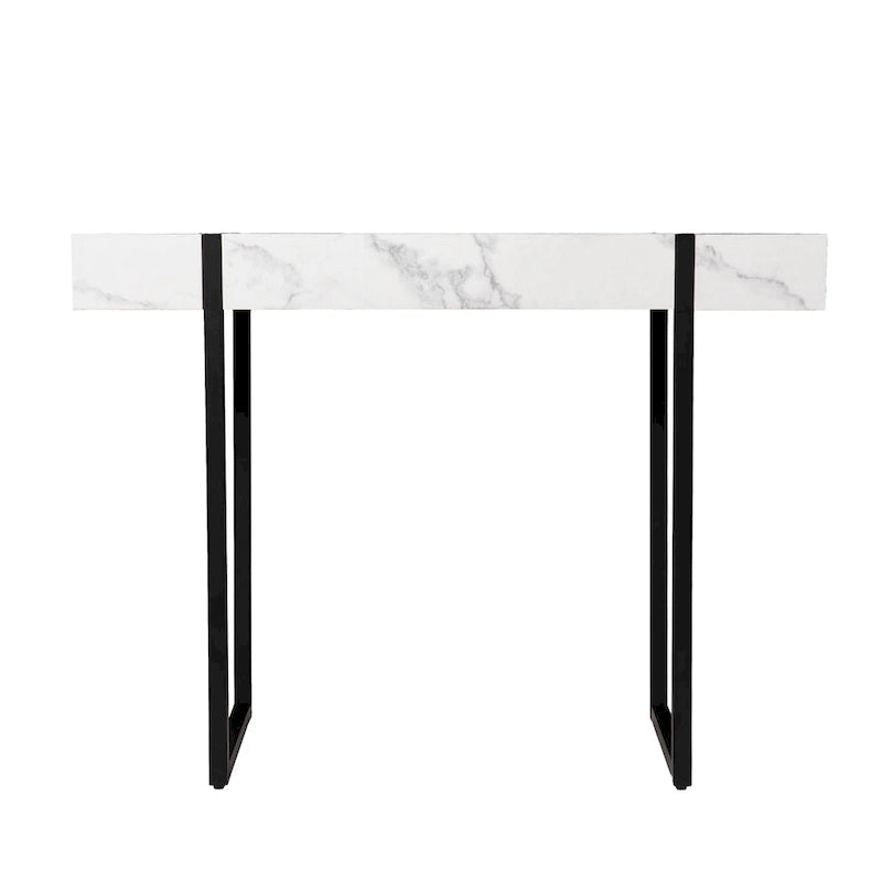 Console moderne en faux marbre au design contemporain