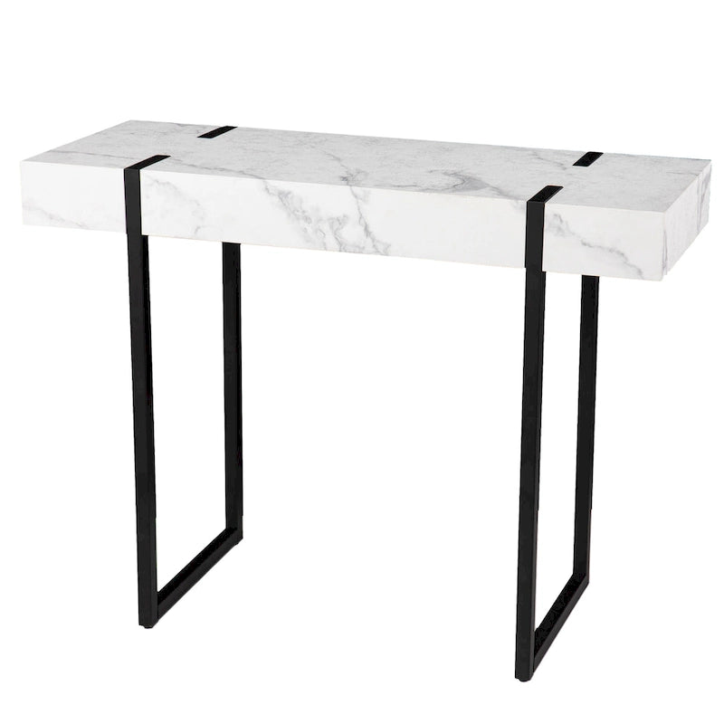 Console moderne en faux marbre au design contemporain