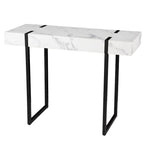 Console moderne en faux marbre au design contemporain