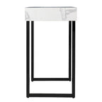 Console moderne en faux marbre au design contemporain