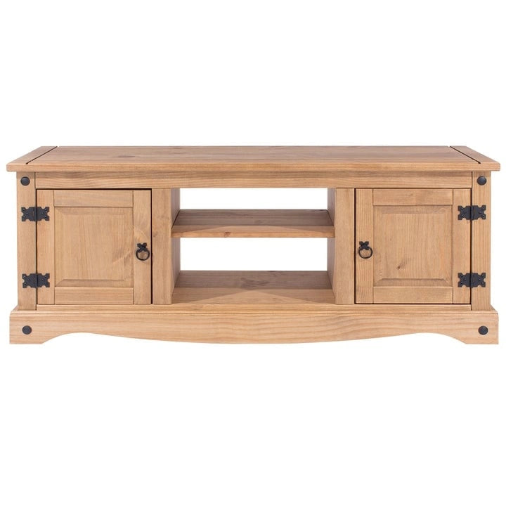 Meuble TV en bois massif au design classique