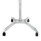 Chariot de bureau mobile pour ordinateur portable réglable en hauteur pneumatiquement de 28 pouces