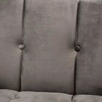 Fauteuil en velours glamour avec cadre doré