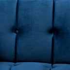 Fauteuil en velours glamour avec cadre doré