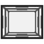 Console en verre trempé transparent, 19,7x15,7x15,7